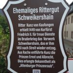 Schild Rittergut Schweikershain